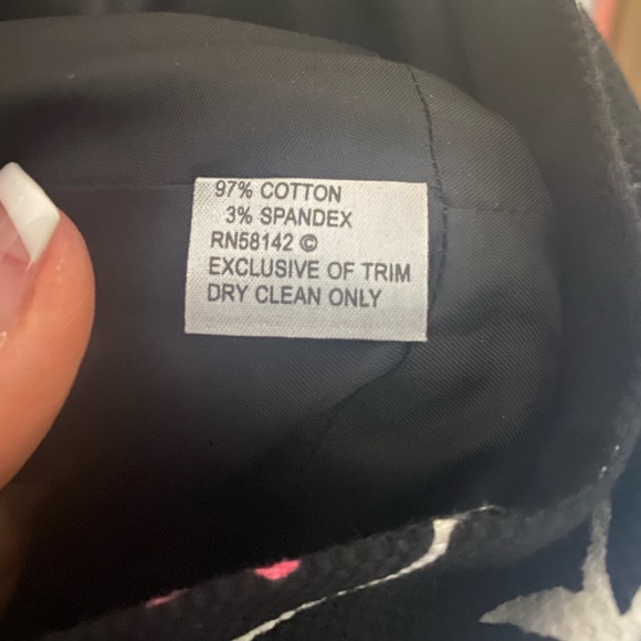 Talk of the Walk 12 midi one of a kind sundress textured black with pink… - Picture 8 of 8